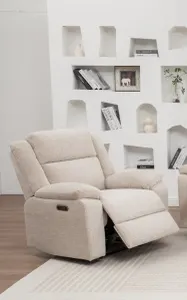 VI Dream Fabric Upholstered Single Seater Electric Recliner Lounge thumbnail 2