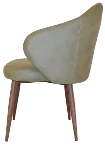 EZ ARM CHAIR HUGO METAL LIGHT WALNUT thumbnail 6