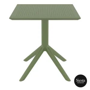 FL Sky Hospitality Square Outdoor Dining Table thumbnail 4