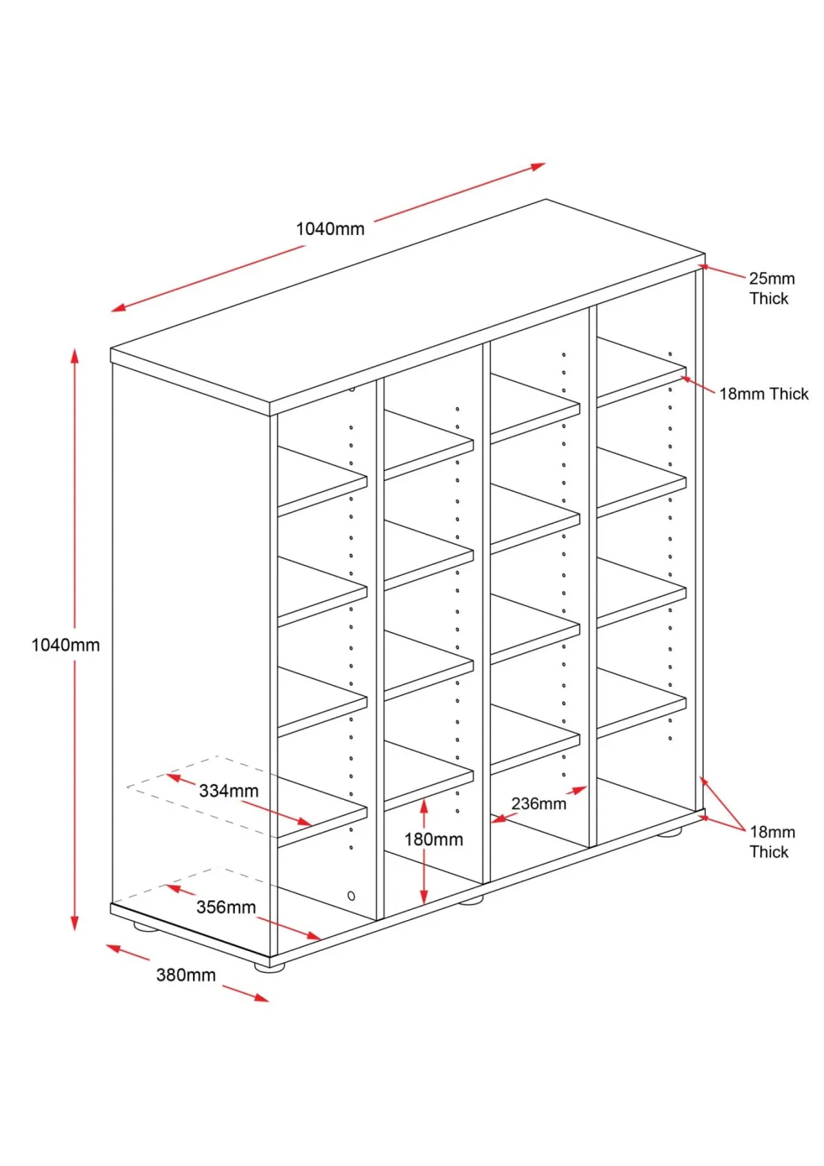 RL Rapid Worker Pigeon Hole Shelf thumbnail 7