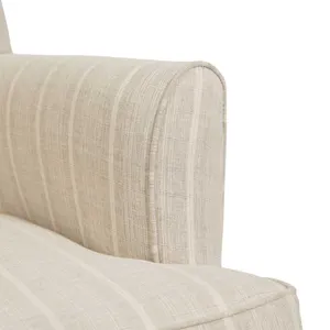 SH Bailey Fabric Upholstered Timber Leg Armchair - Natural thumbnail 3