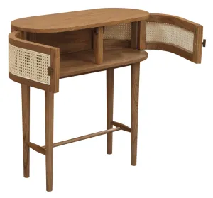 CT Kelly Solid Timber Rattan 2 Door Console Table thumbnail 3