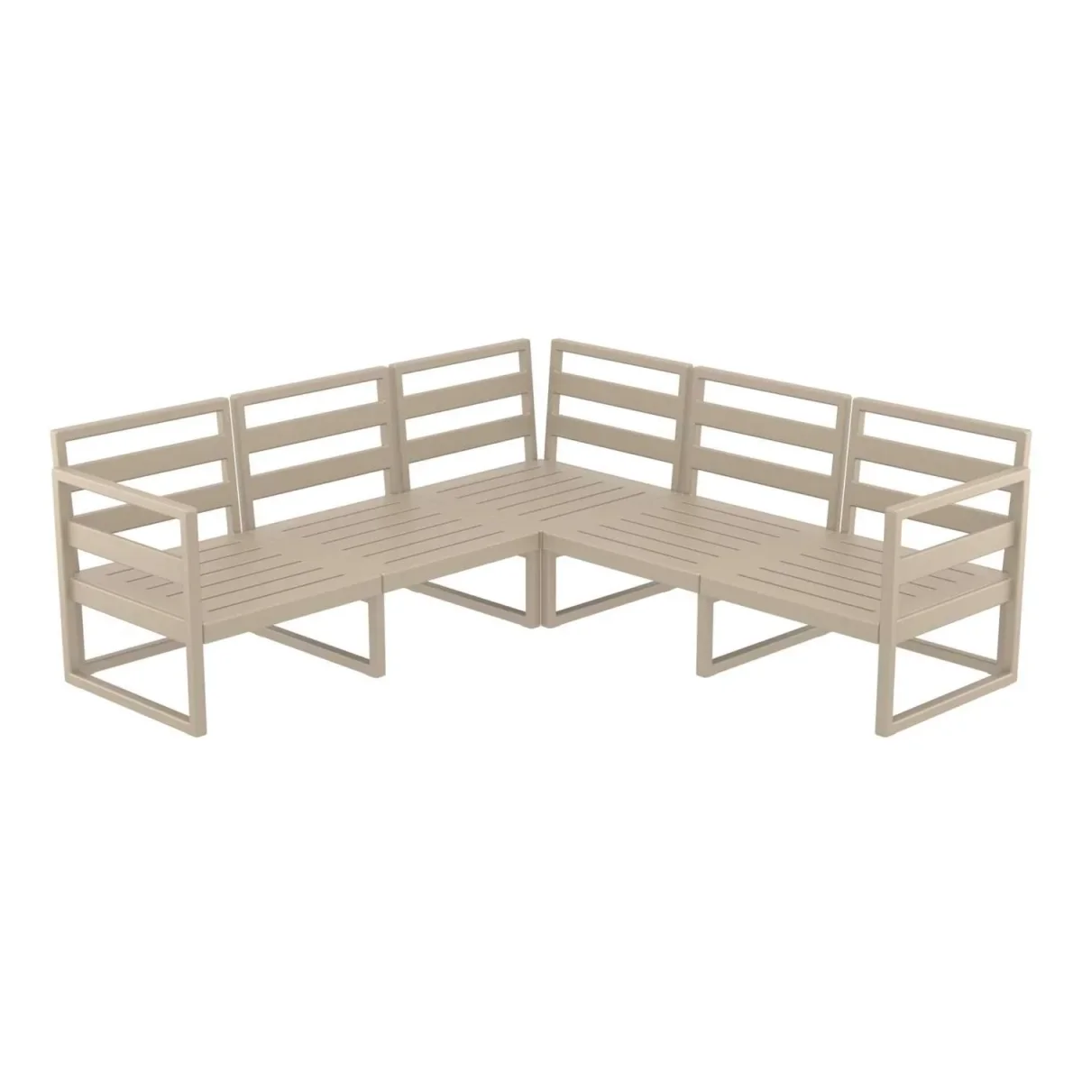 FL Mykonos Hospitality Outdoor 4 Seater Corner Lounge thumbnail 2