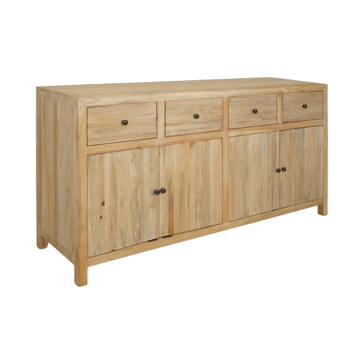 CR Sonoma Solid Timber 4 Drawer 4 Door Buffet