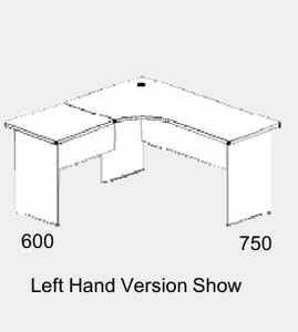 DD CC Plus 2 Piece Radial Corner Workstation thumbnail 4