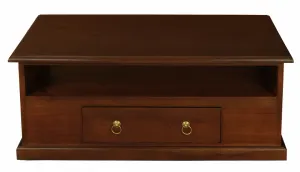 CT Tasmania Solid Timber 2 Drawer Coffee Table thumbnail 11