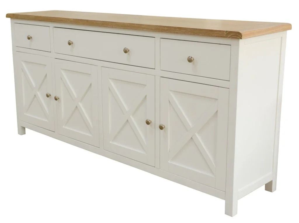 VI Shellwood Solid Timber 4 Door 3 Drawer Buffet