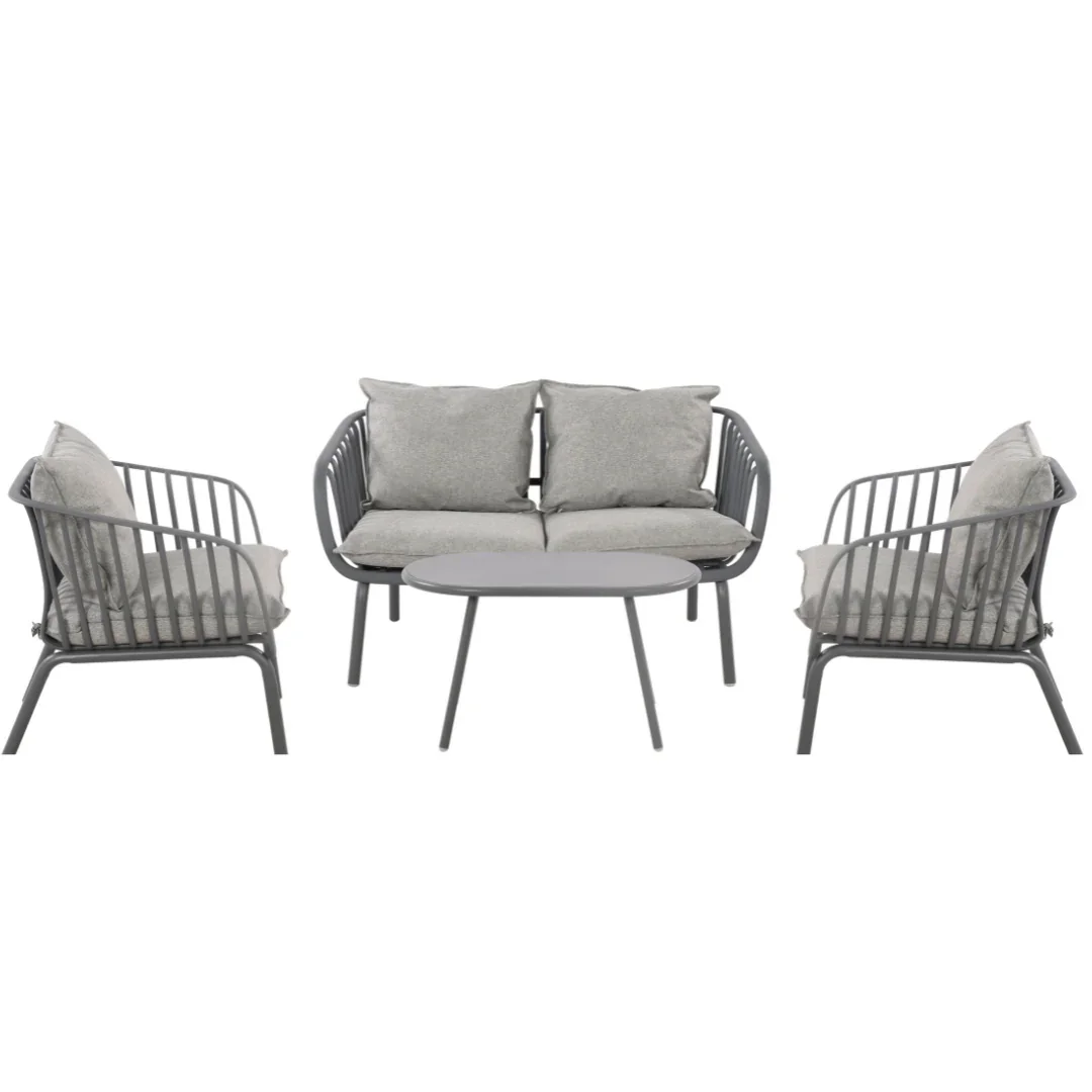 BT Villa UV Stabilized 4 Piece Outdoor Lounge Set