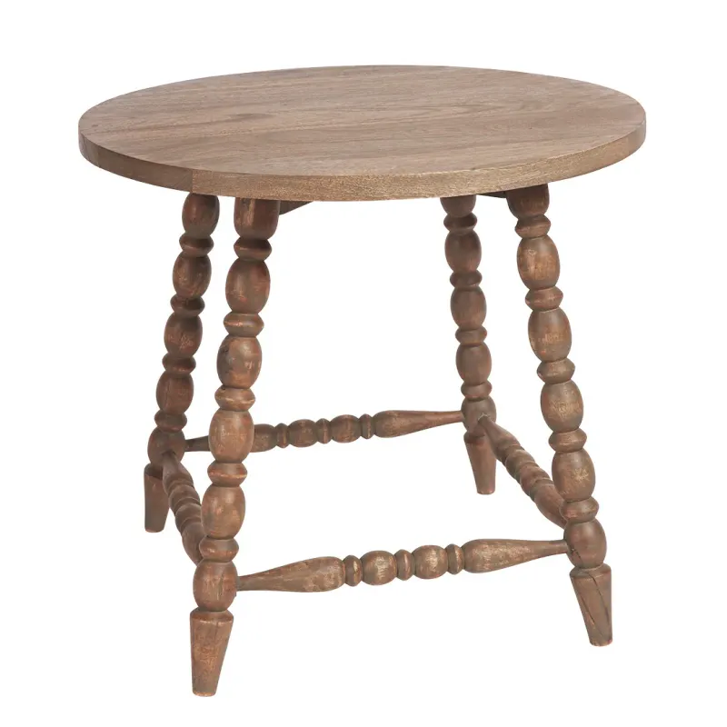 SH Nobbin Timber Round Side Table