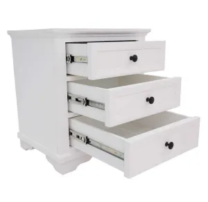 VI Vienna Solid Timber Frame 3 Drawer Bedside thumbnail 3