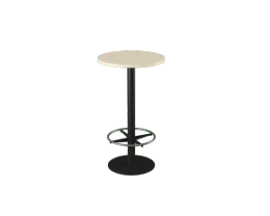 OL Metal Disc Base Round Bar Table thumbnail 4