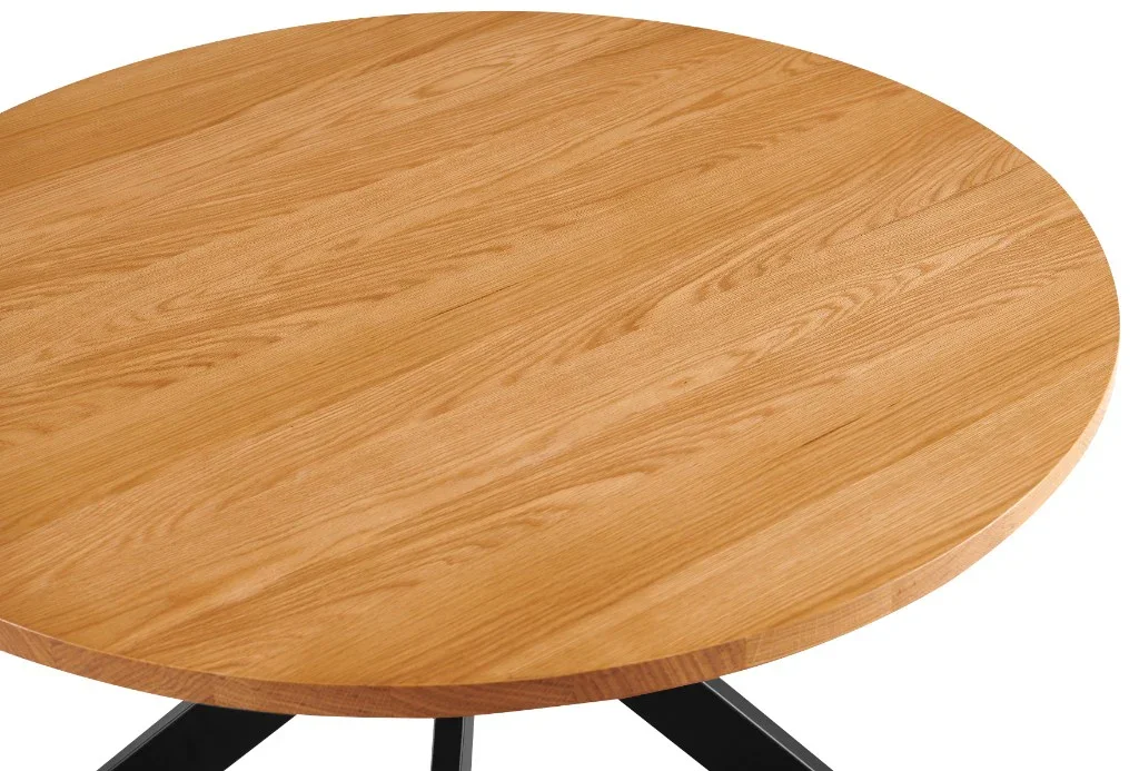 VI Barlow Metal Leg Round Dining Table