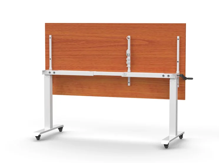 RL Boost Crank Flip Top Height Adjustable Table with Castors