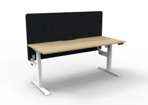 RL Boost Light Motorized Height Adjustable Workstation with Black Eco Panel Screen thumbnail 7