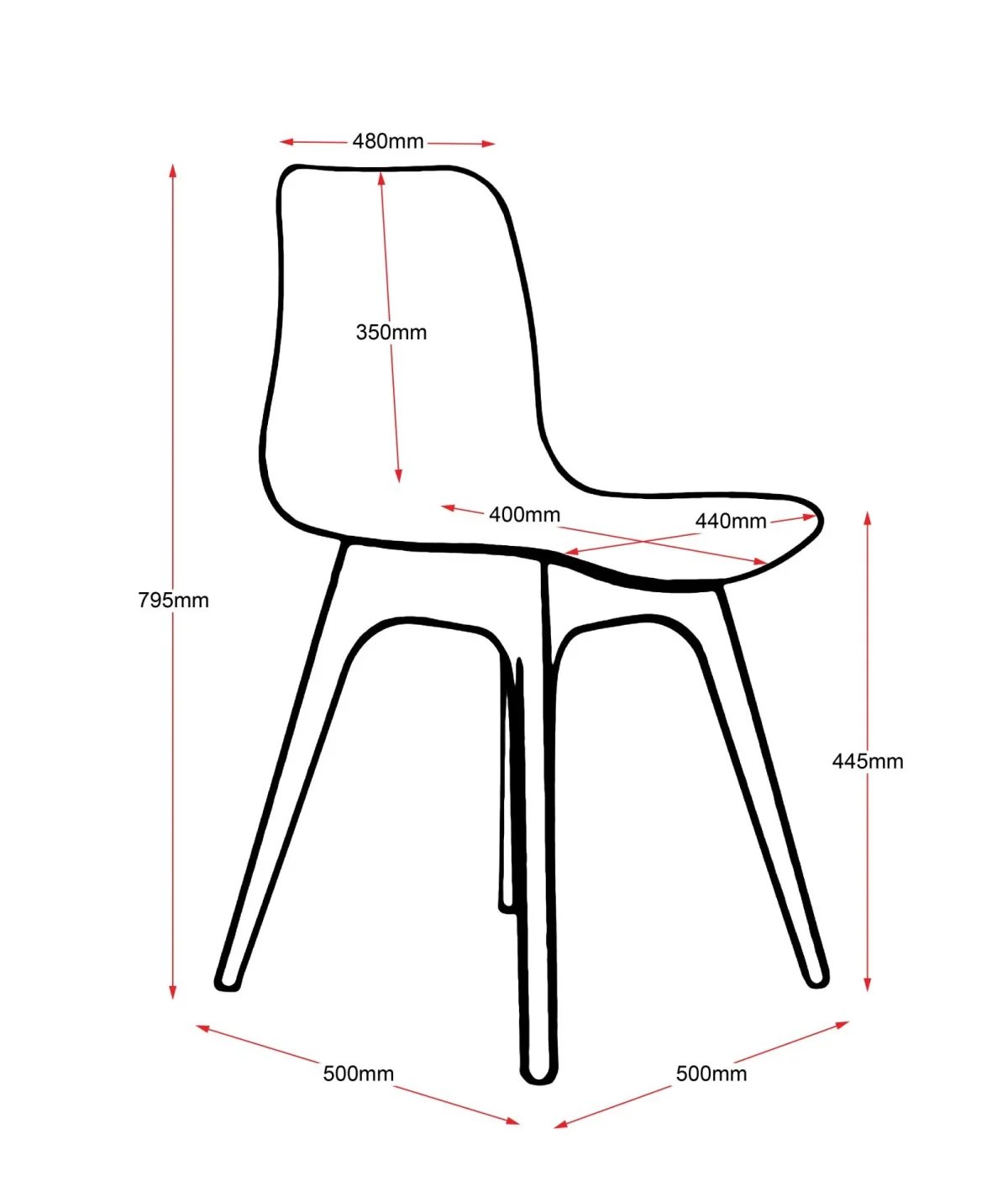 RL Lucid Timber 4 Leg Breakout Chair