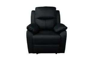 VI Sussex Leather Upholstered Single Seater Recliner Lounge thumbnail 1