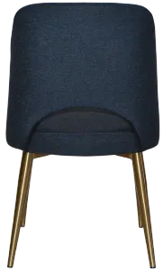 EZ Albury Brass Colour Stainless Steel Leg Upholstered Hospitality Dining Chair thumbnail 3