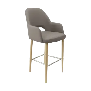 FL Orleans Bourbon Upholstered Seat Aluminium Frame Hospitality Barstool thumbnail 11