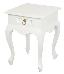 CT Queen Anne Solid Timber 1 Drawer Lamp Table thumbnail 7