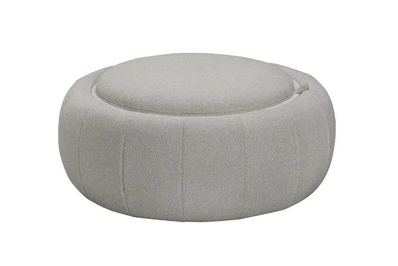 VI Cleo Fabric Upholstered Ottoman with Storage or Coffee Table
