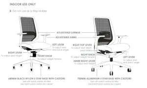 ST Evita High Meshback Aluminium Base Executive Chair thumbnail 3