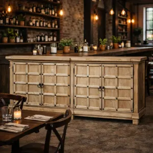 MF Chinese Antique Reproduction Recycled Timber 4 Door Buffet - 200cm thumbnail 2