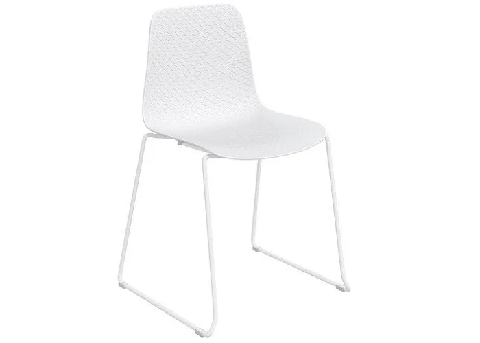 DD Emboss Stackable Sled Base Visitor Chair