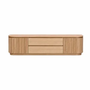 MD Spring Solid Timber 2 Door 2 Drawer TV Unit thumbnail 4