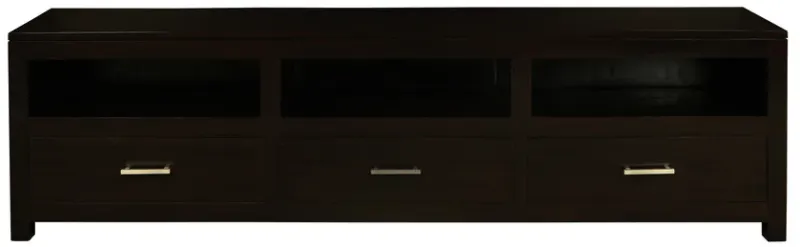 CT Paris Solid Timber 3 Drawer Low Entertainment Unit