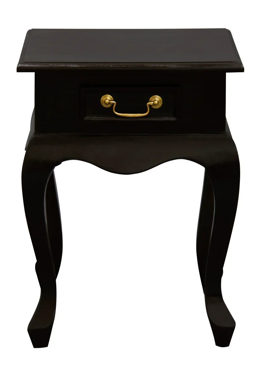 CT Queen Anne Solid Timber 1 Drawer Lamp Table