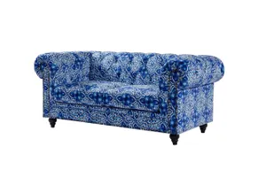 BT Chesterfield Digital Print Velvet Upholstered 2 Seater Lounge thumbnail 4