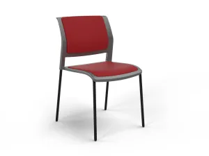 OL Game Fabric Upholstered Charcoal Shell Breakout Chair -4 Legs thumbnail 15