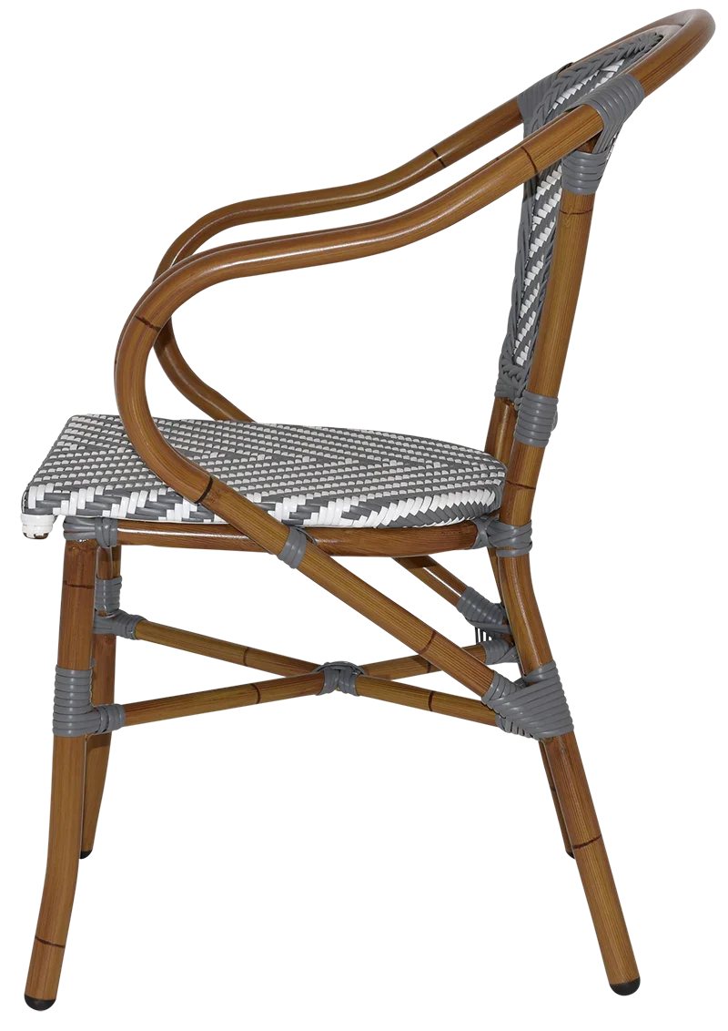 EZ Amalfi Synthetic Wicker Aluminium Frame Outdoor Armchair