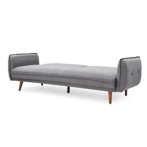 HE Sahara Fabric Upholstered Timber Leg 3 Seater Sofa Bed thumbnail 4