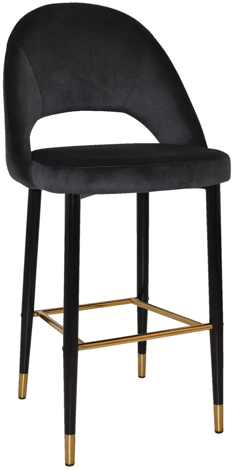 EZ STOOL CHEVRON 750 METAL BLACK BRASS
