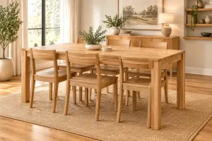 MD Laura Solid Timber 1.8 Meter Dining Table thumbnail 2
