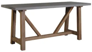 VI Estrella Timber Leg Polycement Top Outdoor Bar Table thumbnail 2