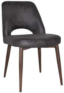EZ Albury Walnut Colour Metal Leg Upholstered Hospitality Dining Chair thumbnail 18