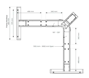 OL AgileMotion+ Electric Height Adjustable 120° Corner Desk thumbnail 5
