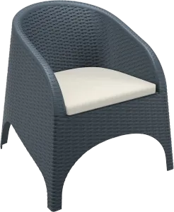 FL Aruba Hospitality Outdoor Stackable Armchair with Cushion thumbnail 1