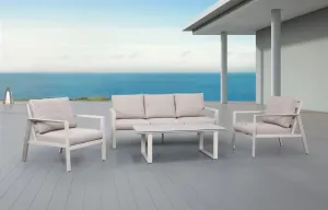 VI Reed Aluminium 3 + 2 Seater Outdoor Sofa with Coffee Table Set thumbnail 5