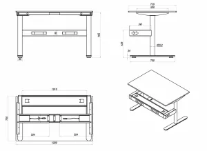 RL Halo Static Single Sided Desk thumbnail 3
