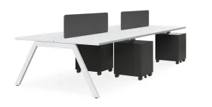 DD Vista Double Sided Workstation For 4 Person with Optic Screen thumbnail 3