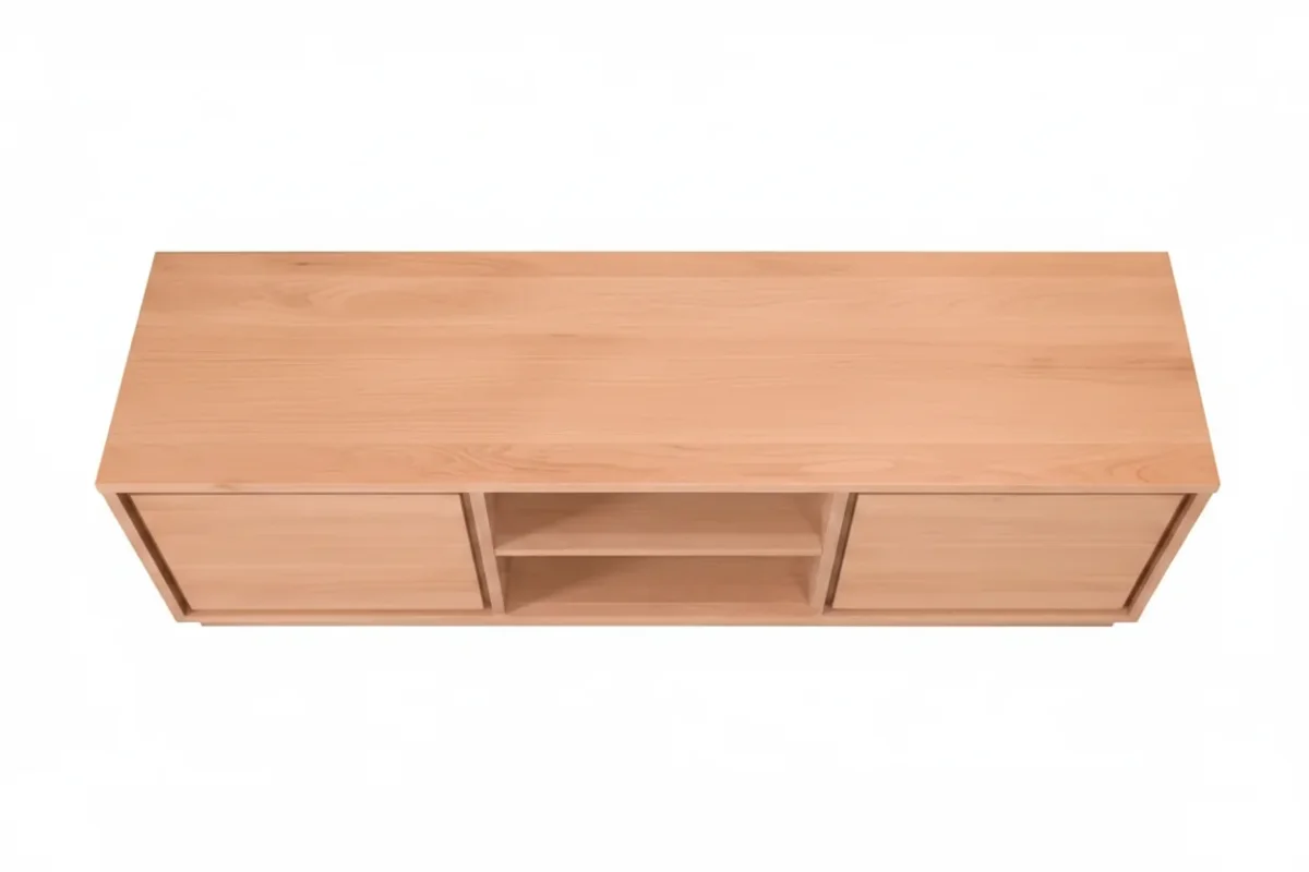 MD Moni Solid Timber 2 Door 2 Niche TV Unit