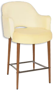 EZ Albury Upholstered Barstool with Light Oak Legs thumbnail 4