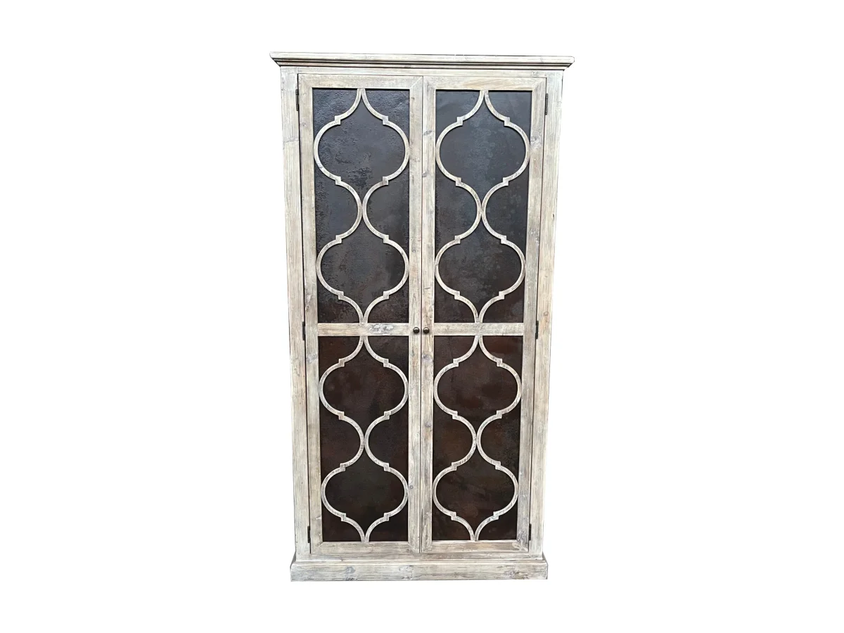 MF Majestic Recycled Timber Bookcase Display Cabinet