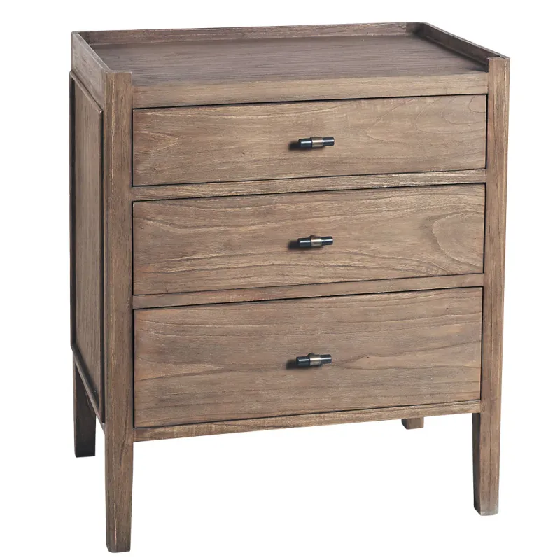 SH Hefei Bedside Table with 3 Drawers