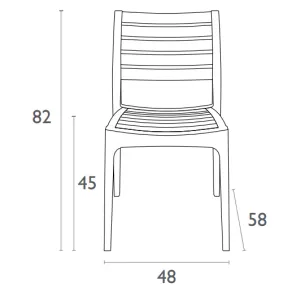 FL Ares 3 Piece Outdoor Lounge Setting with Ocean Side Table thumbnail 7