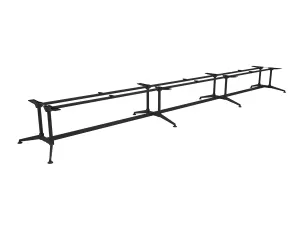 OL Modulus Meeting Table Twin Post Triple Span All Black Frame thumbnail 2