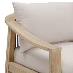 CR Sycamore Solid Timber Outdoor Armchair with Cushion thumbnail 8